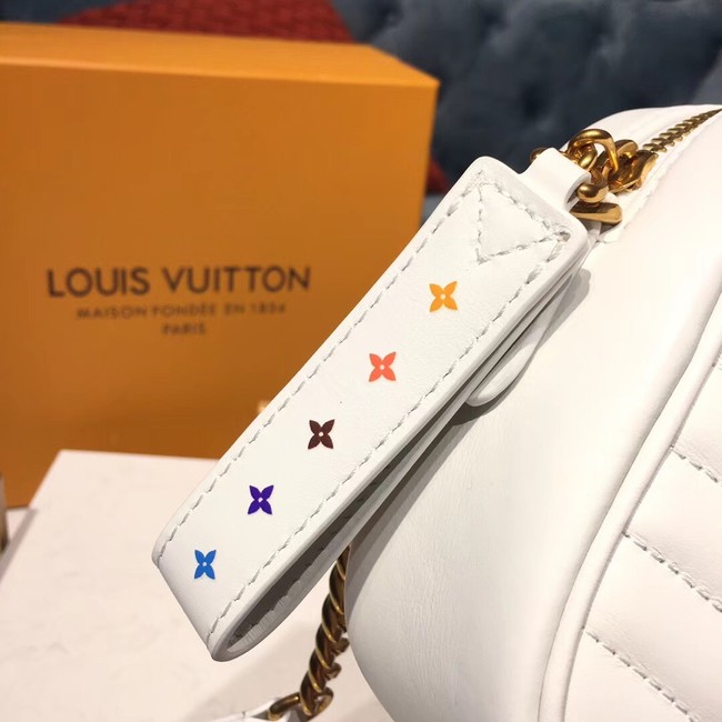 Louis Vuitton Original Leather NEW WAVE Camera Bag M53682 White