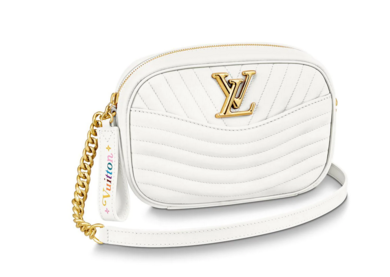 Louis Vuitton Original Leather NEW WAVE Camera Bag M53682 White