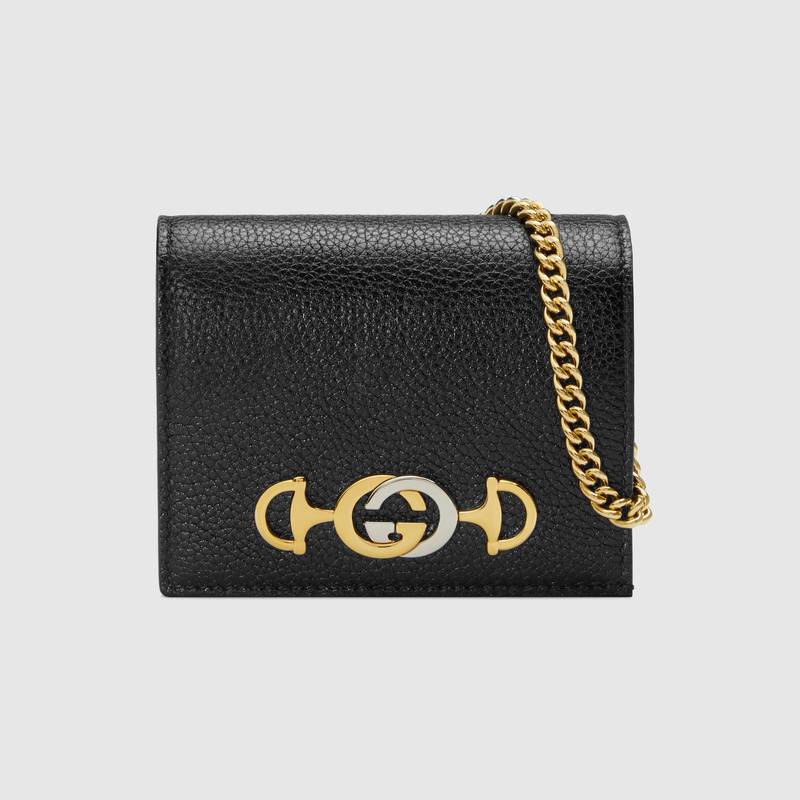 Gucci Zumi Card Holder 570660 Black