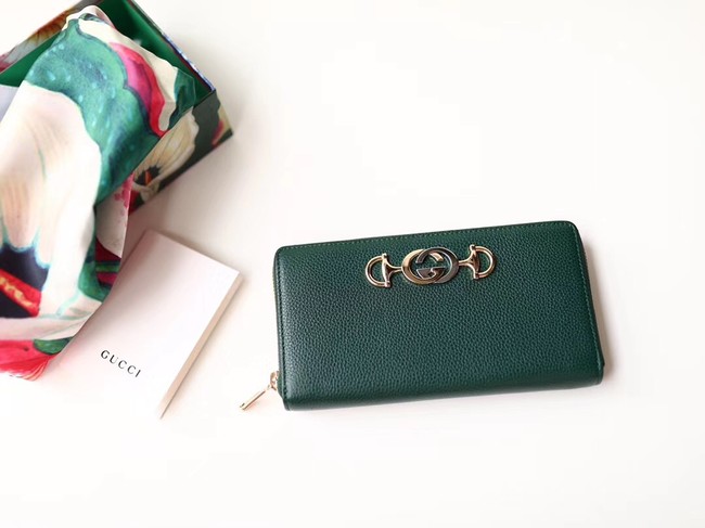 Gucci Zumi Wallet 570661 green