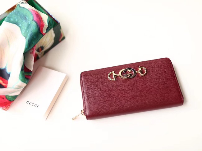 Gucci Zumi Wallet 570661 red