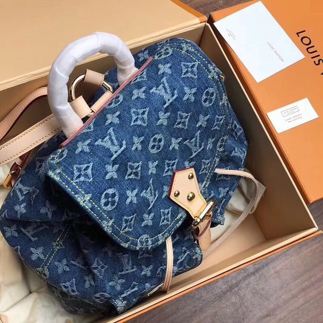 Louis Vuitton Denim Backpack M44460 blue