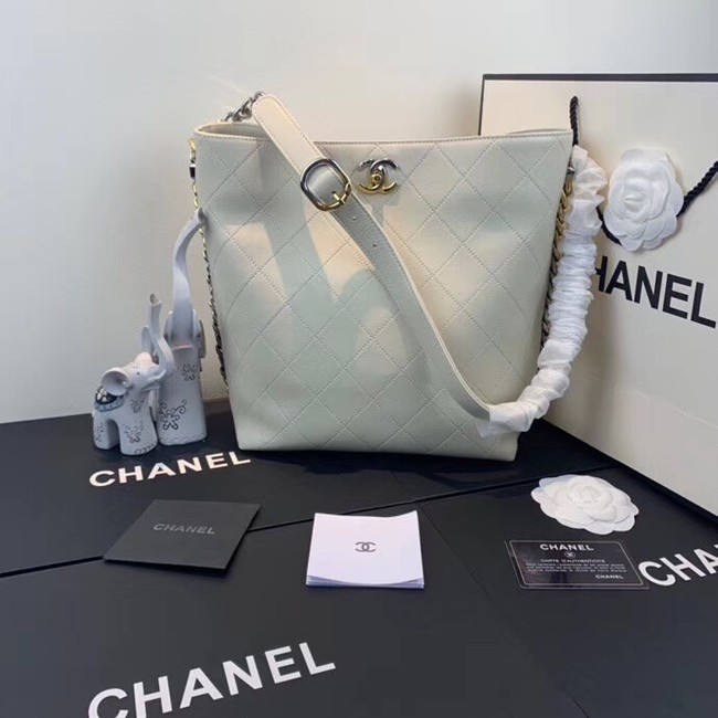 Chanel hobo handbag AS0414 white