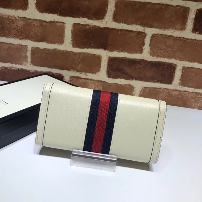 Gucci Ophidia leather wallet 523153 white