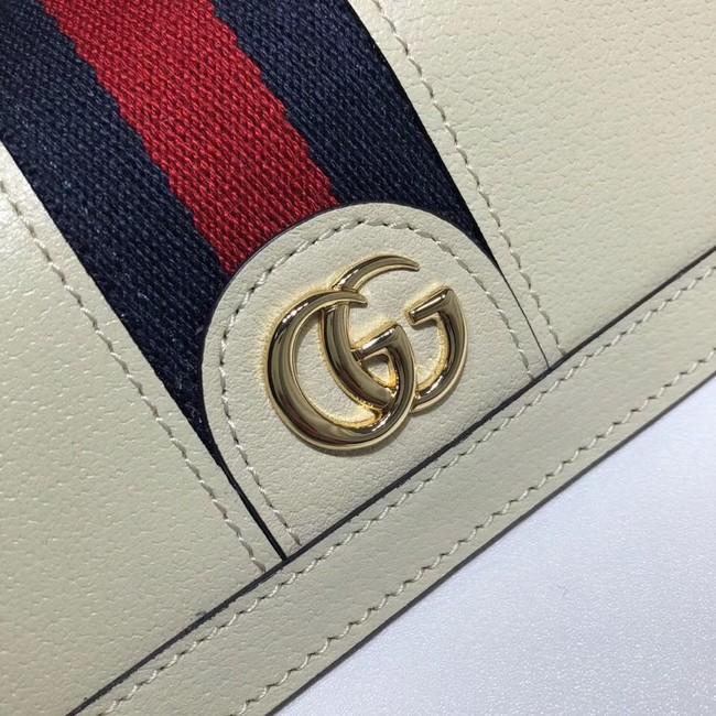 Gucci Ophidia leather wallet 523153 white