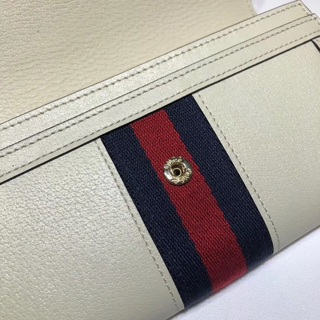 Gucci Ophidia leather wallet 523153 white