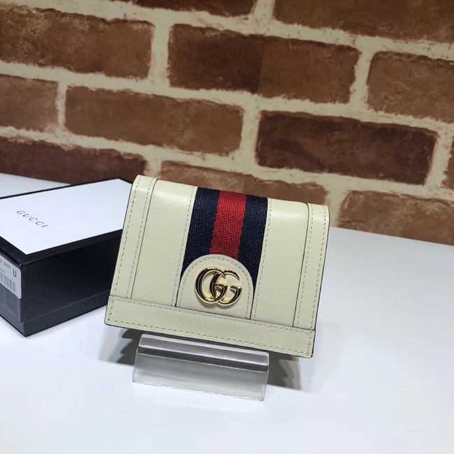 Gucci Ophidia leather wallet 523155 white