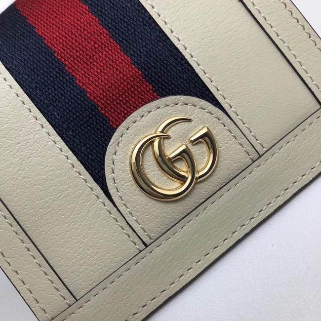 Gucci Ophidia leather wallet 523155 white