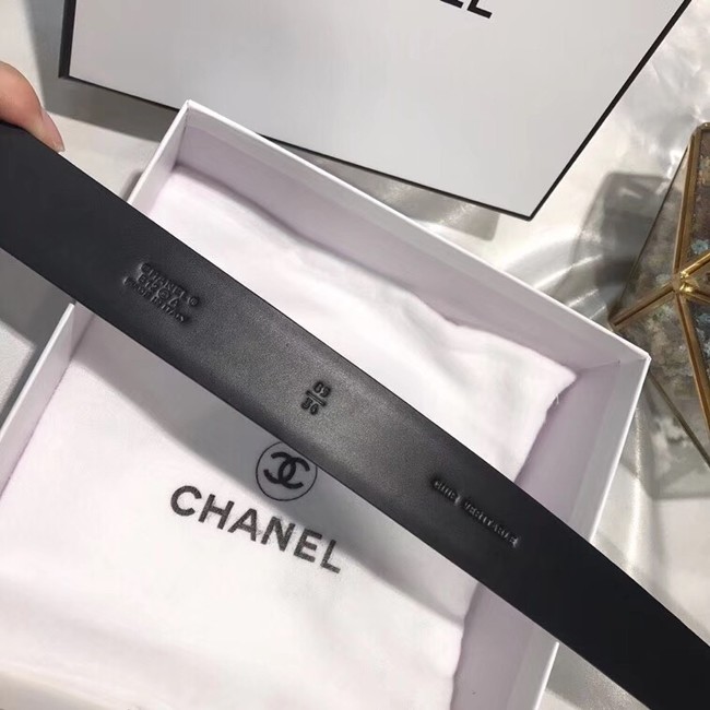 Chanel Calf Leather Belt Wide with 30mm 56588