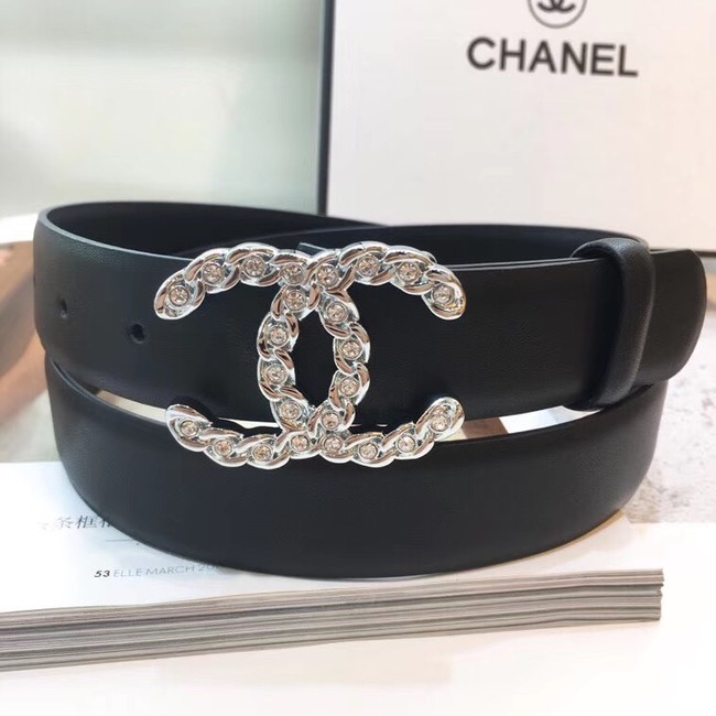 Chanel Calf Leather Belt Wide with 30mm 56604