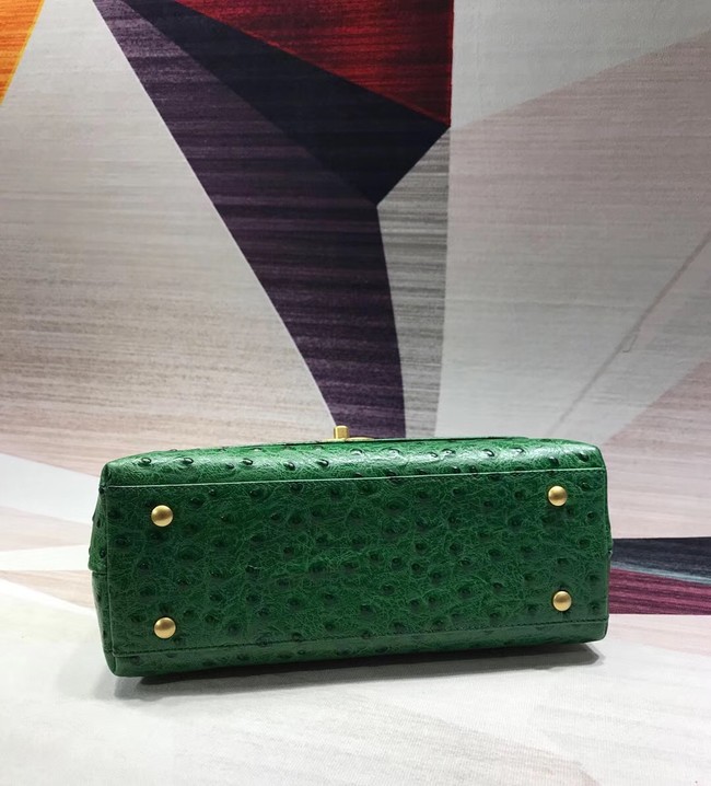 Chanel flap bag with top handle B93737 green