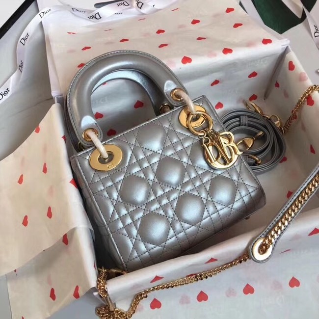 MINI LADY DIOR-TAS VAN LAMSLEER M15P grey