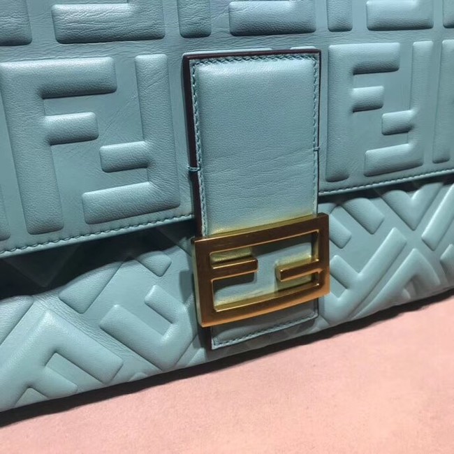 FENDI BAGUETTE large Shoulder Bag 8BR771A light blue