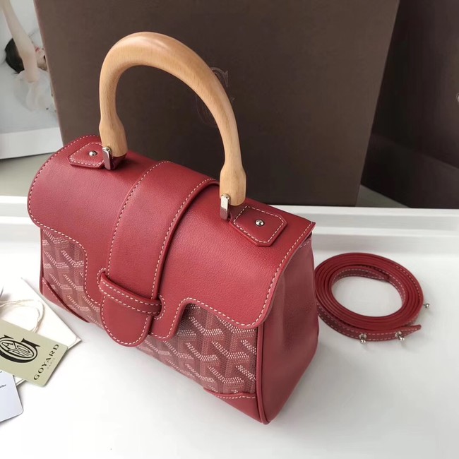 Goyard Calfskin Leather Mini Tote Bag 9955 Red