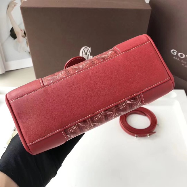 Goyard Calfskin Leather Mini Tote Bag 9955 Red