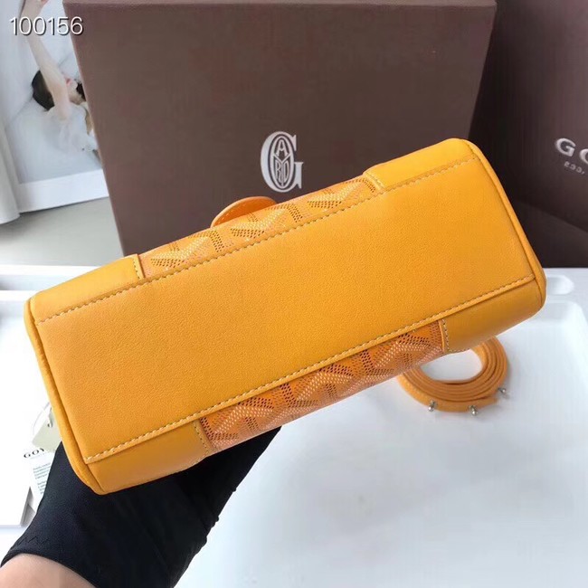 Goyard Calfskin Leather Mini Tote Bag 9955 yellow