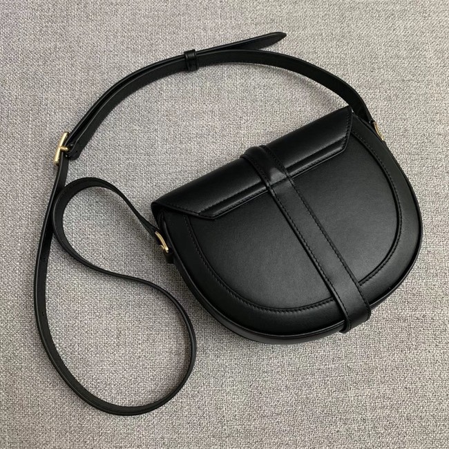 CELINE SMALL BESACE 16 BAG IN SATINATED CALFSKIN CROSS BODY 188013 BLACK