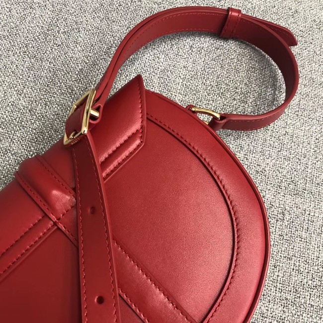 CELINE SMALL BESACE 16 BAG IN SATINATED CALFSKIN CROSS BODY 188013 RED