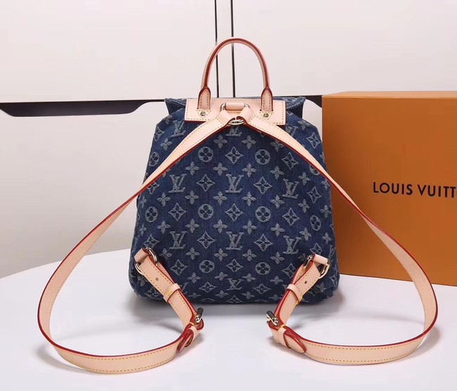 Louis Vuitton Denim Backpack M44460 blue