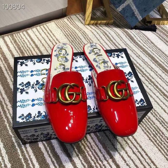 Gucci Princetown leather slipper GG1499BL