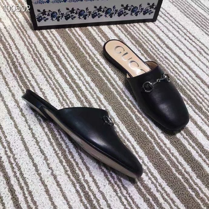 Gucci Princetown leather slipper GG1500BL-2