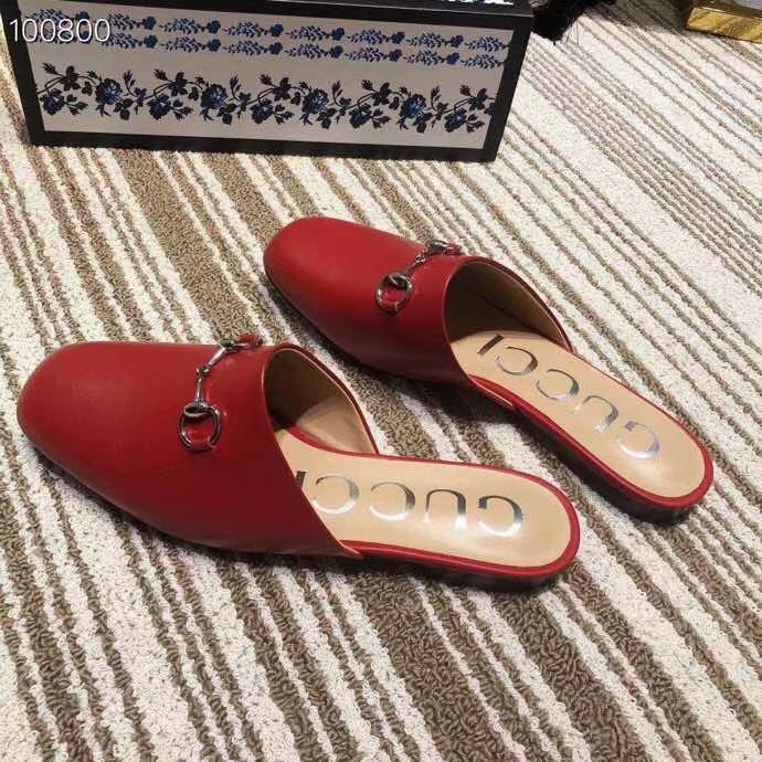 Gucci Princetown leather slipper GG1500BL-3