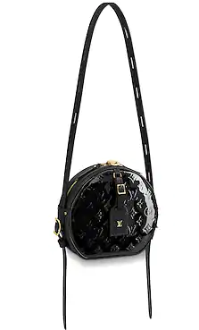 Louis vuitton original Monogam vernis BOITE CHAPEAU SOUPLE M53999 black