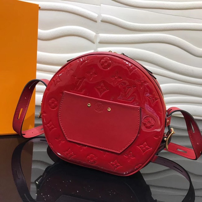 Louis vuitton original Monogam vernis BOITE CHAPEAU SOUPLE M53999 red