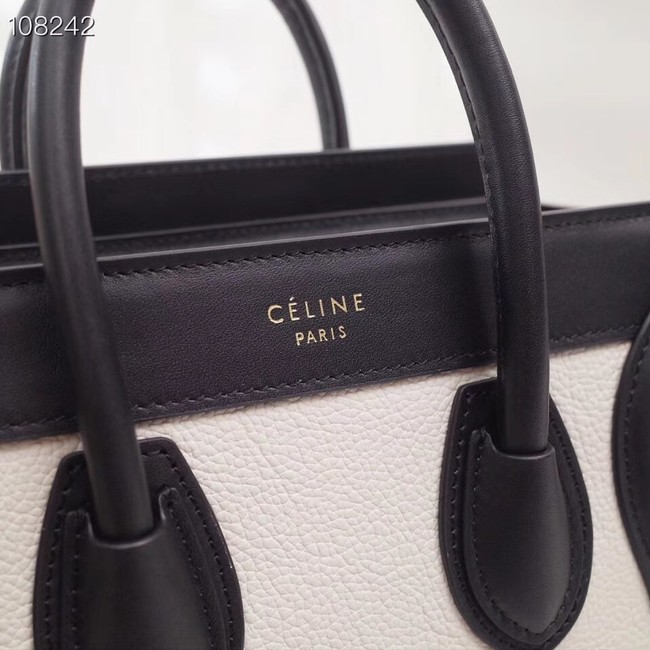 CELINE NANO LUGGAGE BAG IN LAMINATED LAMBSKIN 168243-2