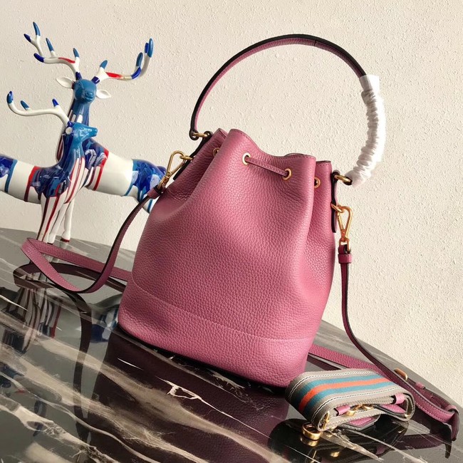 Prada Leather bucket bag 1BE018 rose