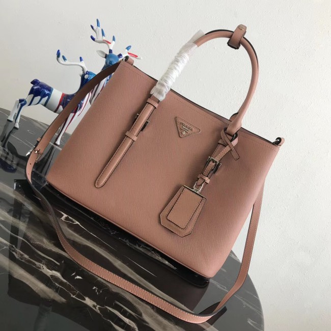 Prada Saffiano original Leather Tote Bag BN2838 pink