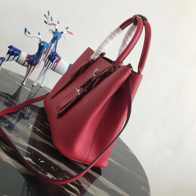 Prada Saffiano original Leather Tote Bag BN2838 red