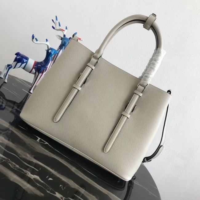 Prada Saffiano original Leather Tote Bag BN2838 white