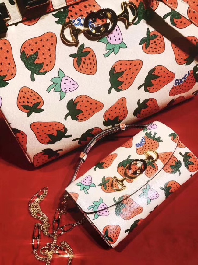 Gucci Zumi Strawberry print bag 572375