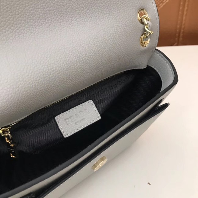 Prada Calf leather shoulder bag 3011 grey