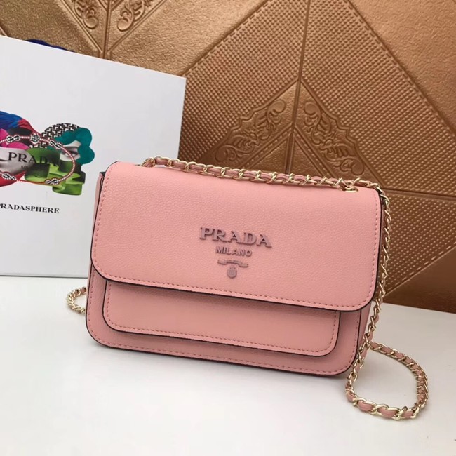 Prada Calf leather shoulder bag 3011 pink