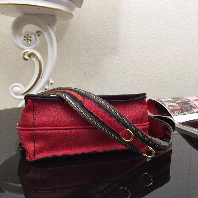 Prada Calf leather shoulder bag 66133 red