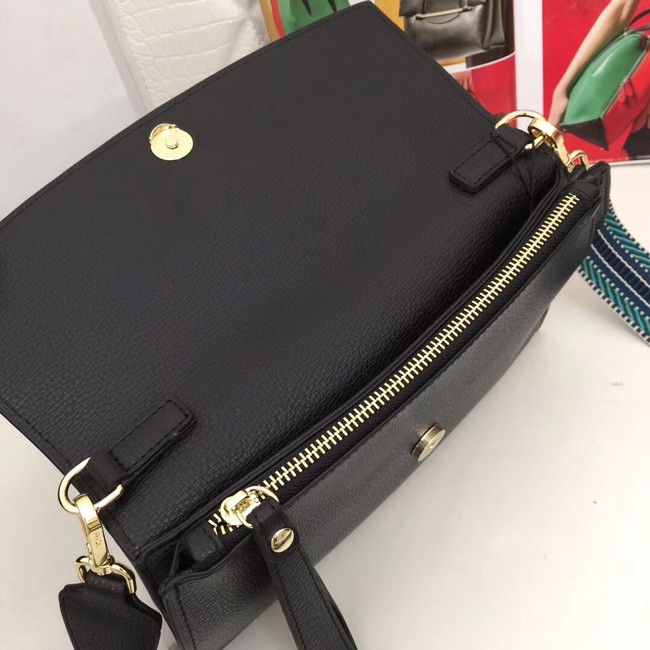 Prada Calf leather shoulder bag 66138 black