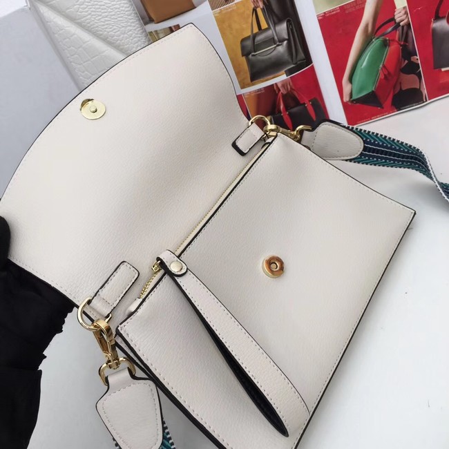 Prada Calf leather shoulder bag 66138 white