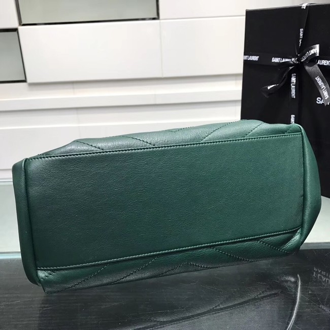 SAINT LAURENT Medium Nolita leather shoulder bag 61877 green