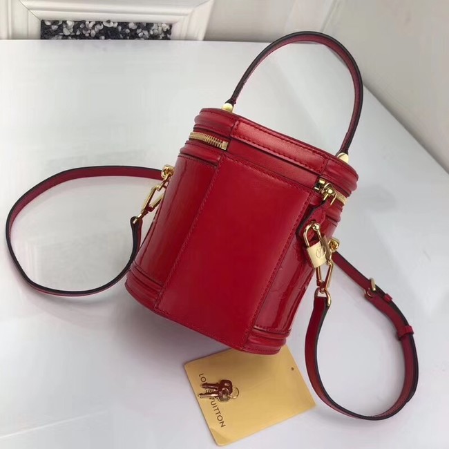 Louis vuitton original Monogam vernis CANNES tote M53997 red