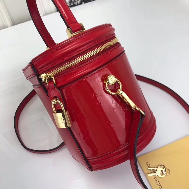 Louis vuitton original Monogam vernis CANNES tote M53997 red