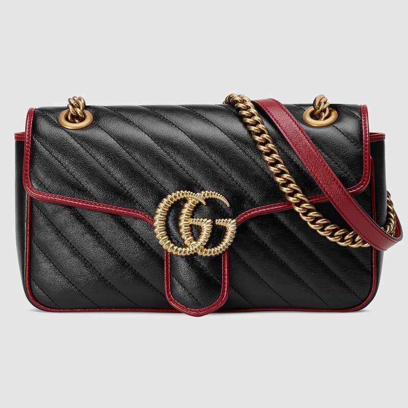 Gucci GG Marmont small shoulder bag 443497 black