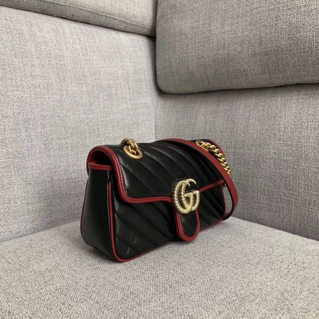 Gucci GG Marmont small shoulder bag 446744 black