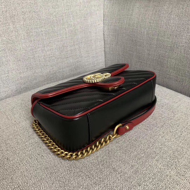 Gucci GG Marmont small shoulder bag 446744 black