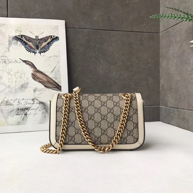 Gucci Ophidia GG Supreme small shoulder bag 446744 white