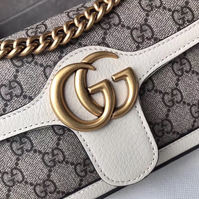 Gucci Ophidia GG Supreme small shoulder bag 446744 white