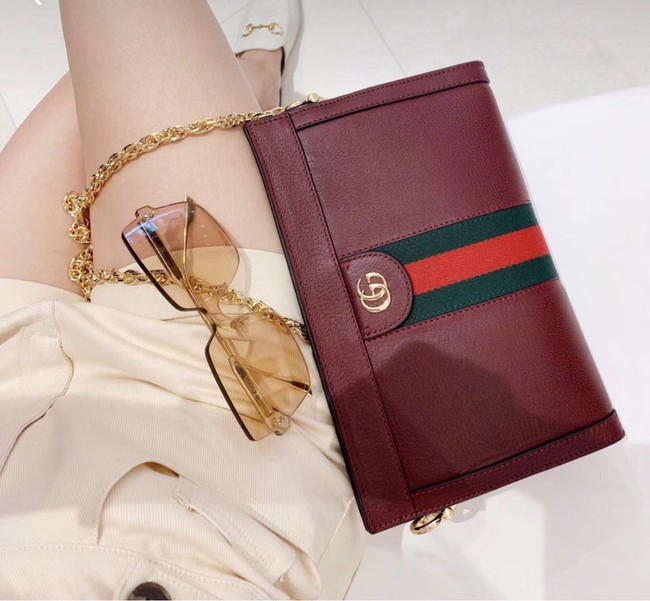 Gucci Ophidia small shoulder bag 503877 Burgundy