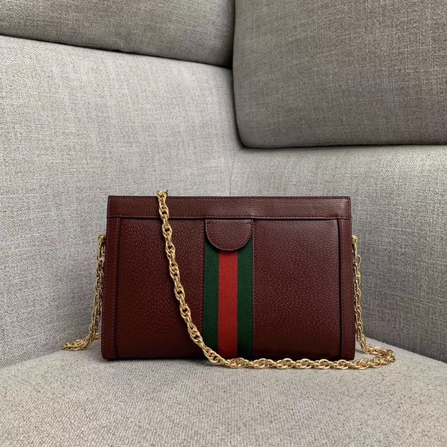 Gucci Ophidia small shoulder bag 503877 Burgundy