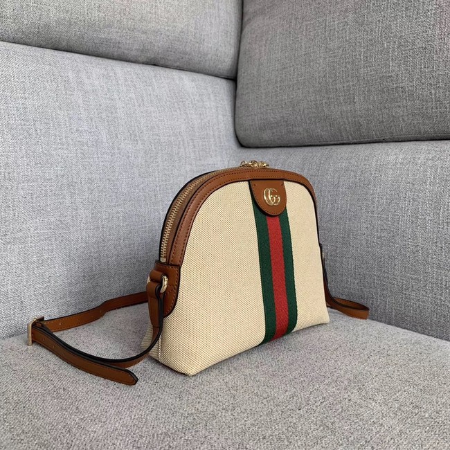 Gucci Vintage canvas shoulder bag 499621 Camel